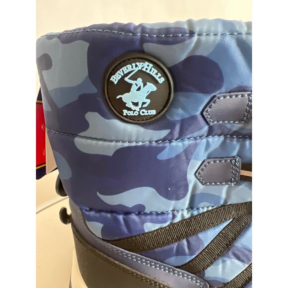 BEVERLY HILS POLO CLUB LITTLE BOYS CAMPO SNOW BOOTS SIZE 4 NWT BLUE - Picture 4 of 14